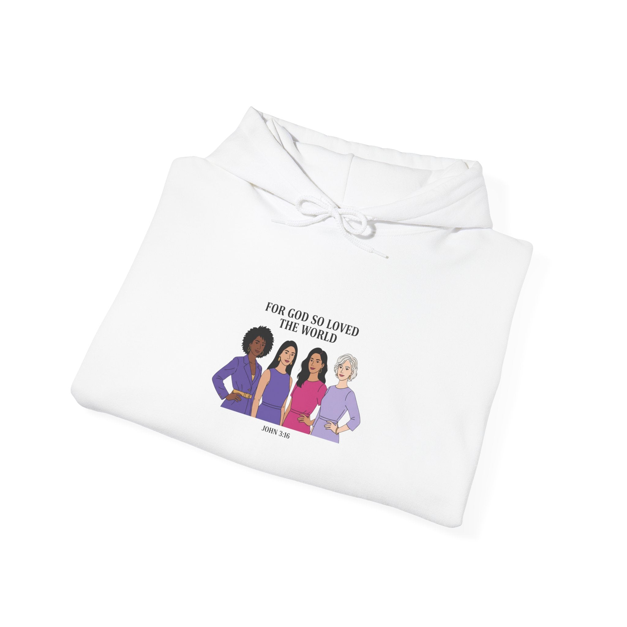 For God so Loved the World Slogan Hoodie | IWD typography, empowerment
