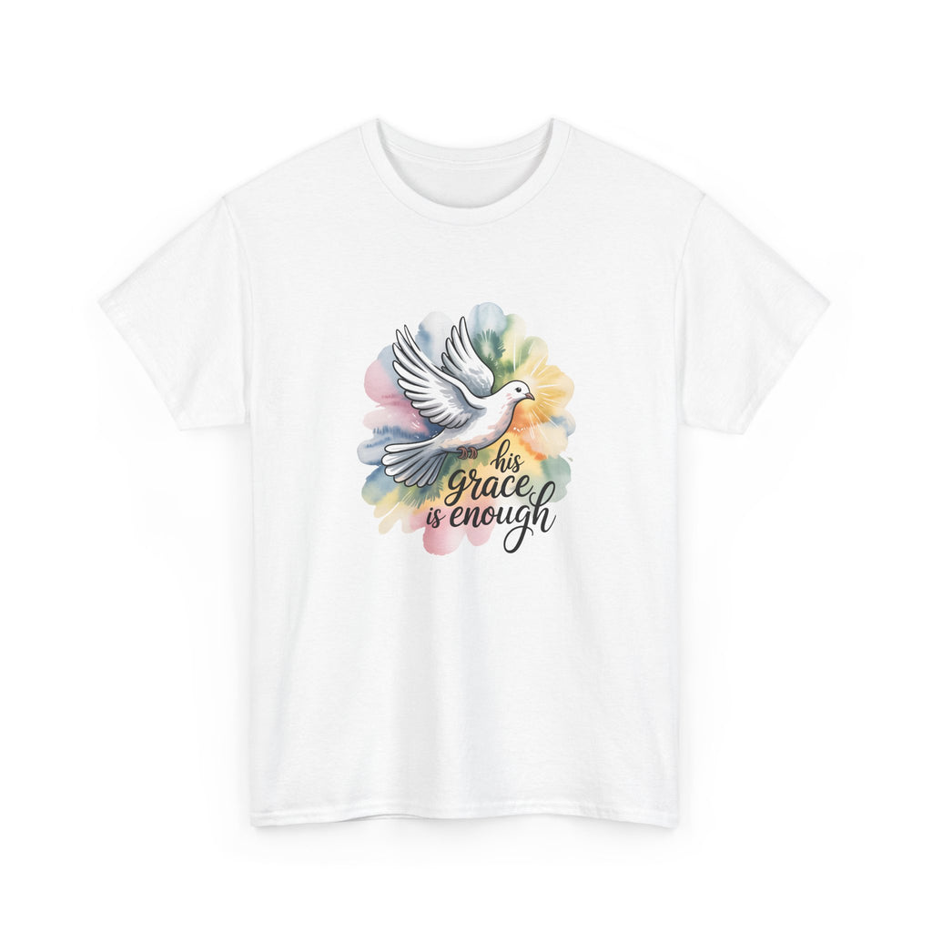 His Grace Is Enough Dove T-Shirt — Inspirational Christian Tee