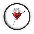 Wall Clock — "Love Never Ends" Heart Decorative Wall Clock | Romantic Home Decor, Valentine’s Day Gift