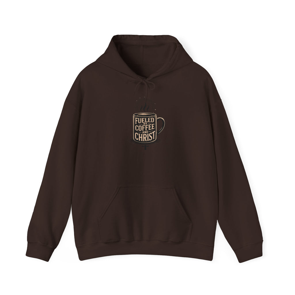Hoodie - "Fueled by Coffee & Christ" Christian Hoodie