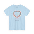 Love, Care and Pray - Christian Cross Heart T-Shirt