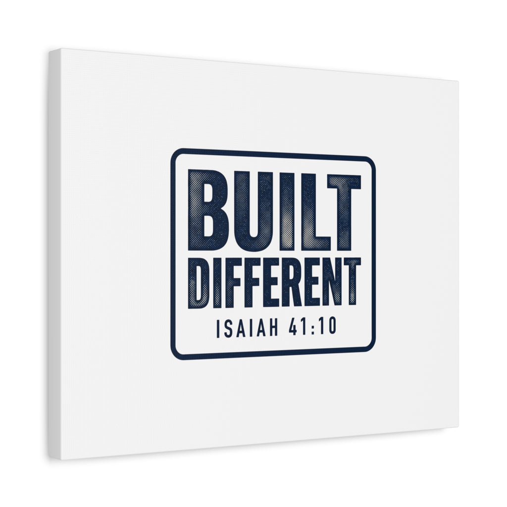 Built Different Isaiah 41:10 Canvas Wall Art