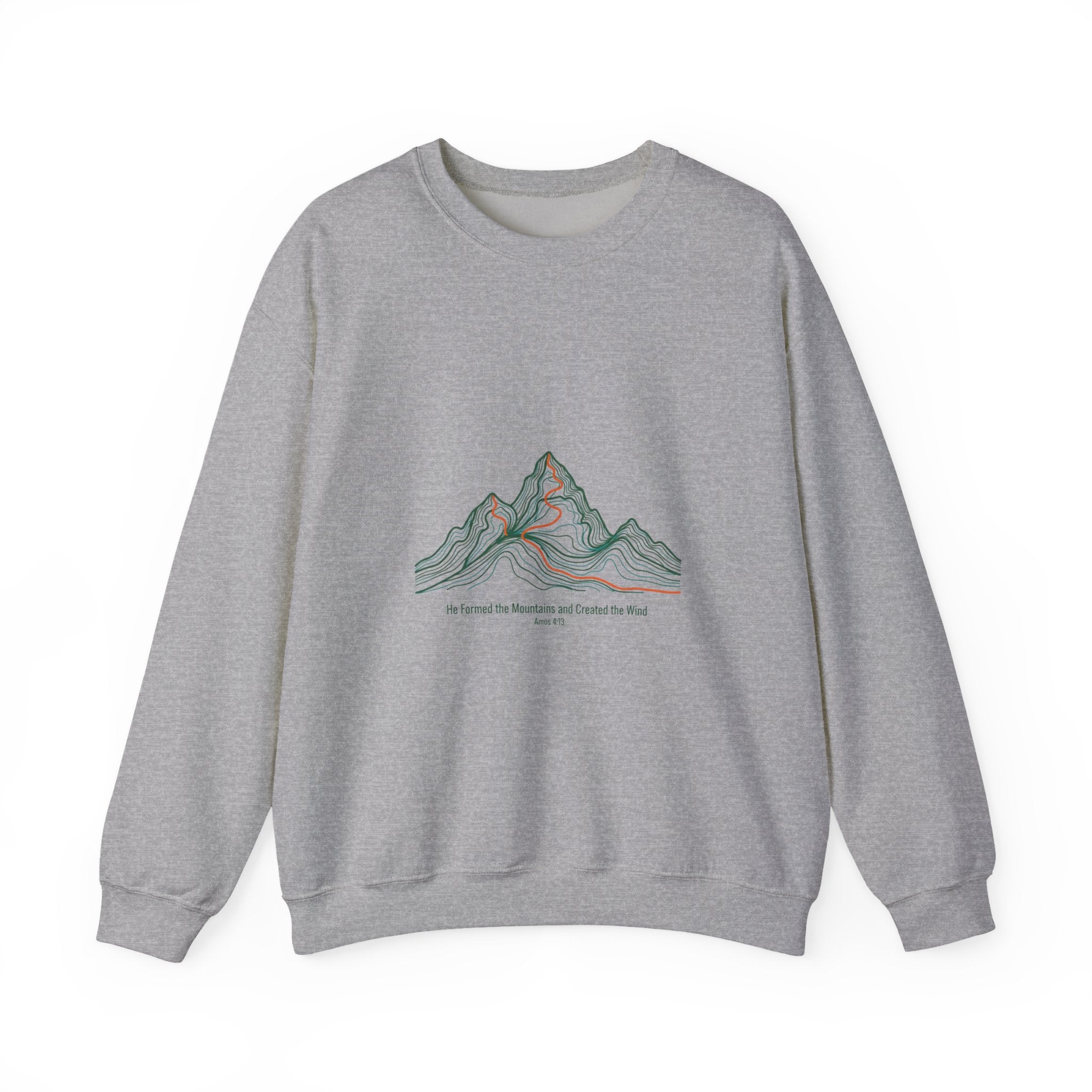 Topographic Contour Mountain Sweatshirt | topographic map print, contour line design