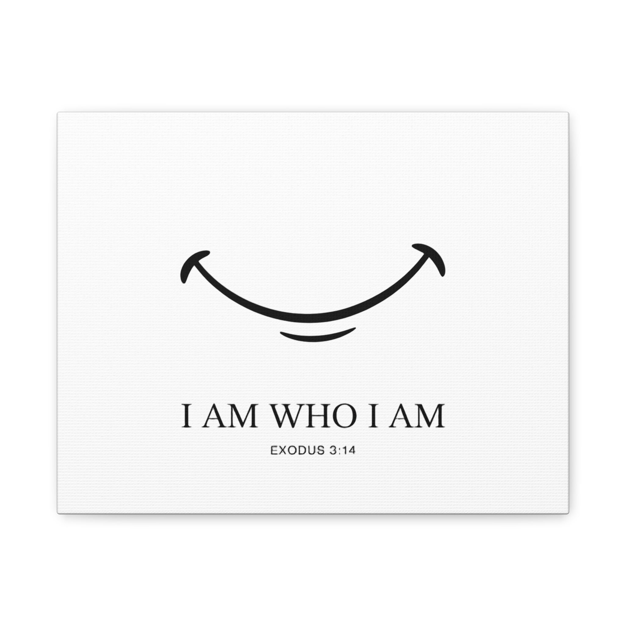 "I Am Who I Am" Exodus 3:14 Matte Canvas