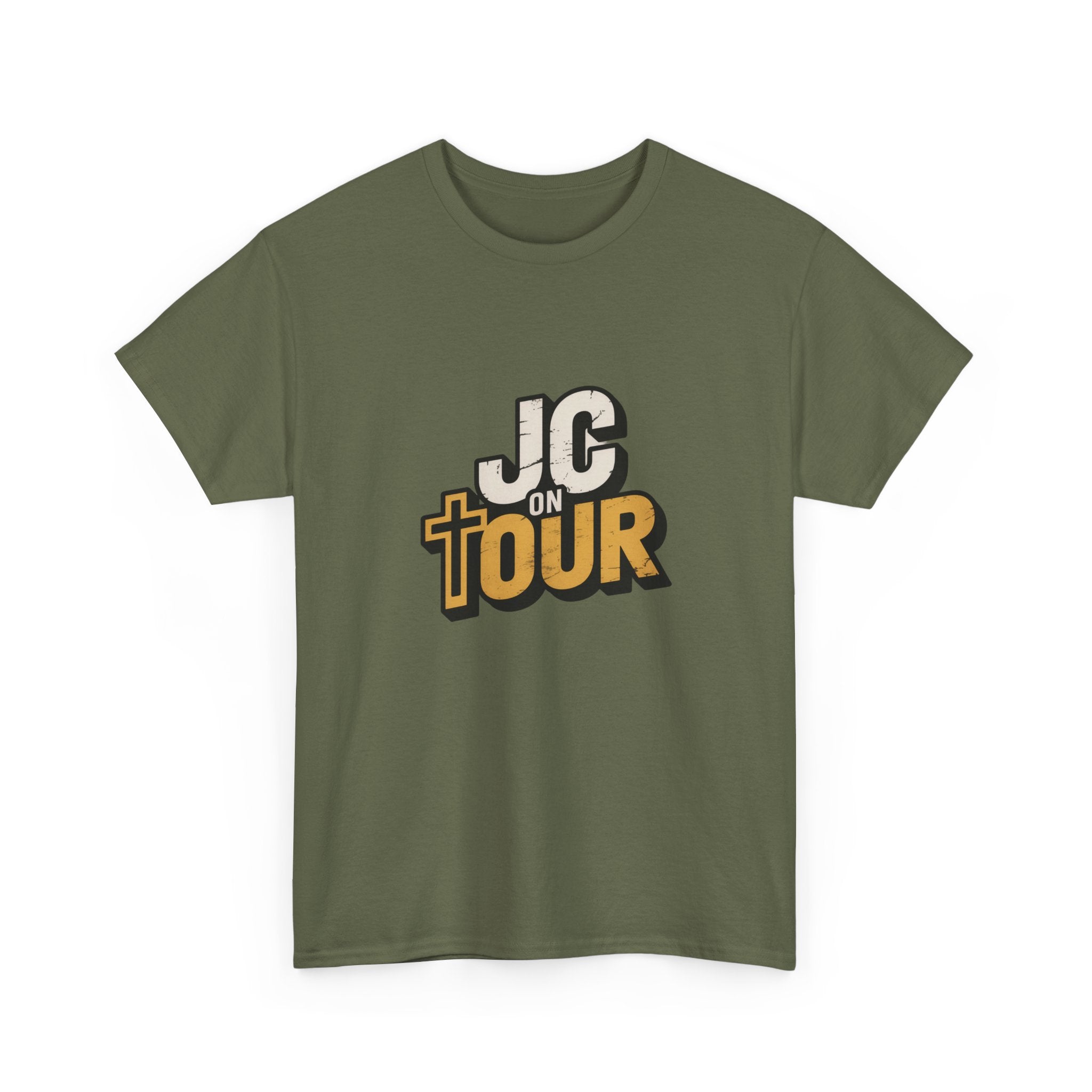 JC On Tour Christian T-Shirt — Funny Jesus Tee for Faith-Based Gifts