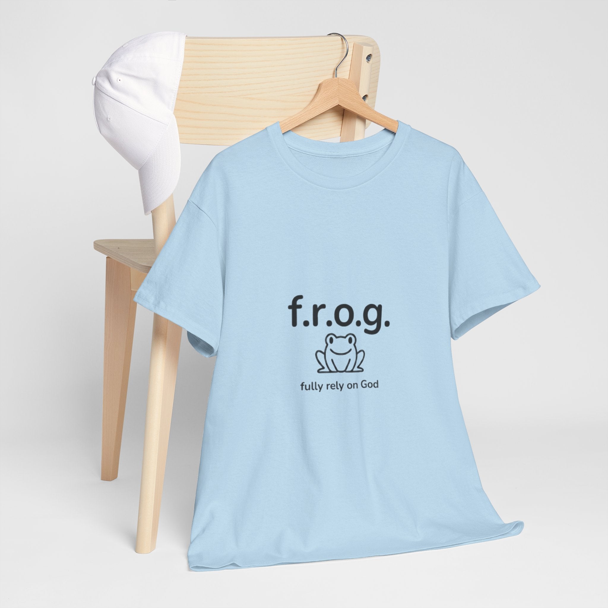 Fully Rely On God (F.R.O.G.) T-Shirt — Cute Frog Faith Tee