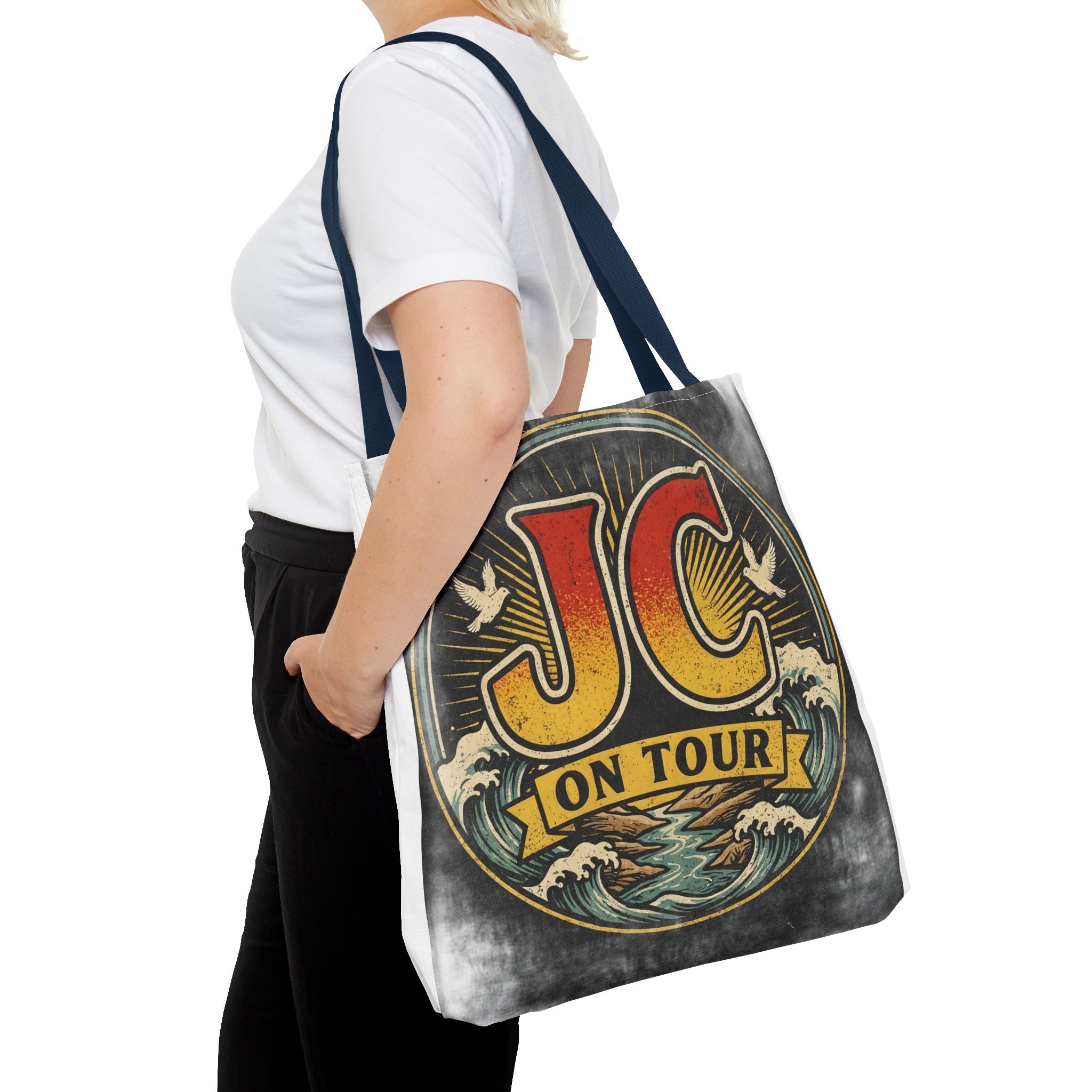 JC On Tour Vintage Graphic Tote Bag