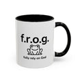 Sip, Smile & Fully Rely on God  – FROG Inspirational Mug