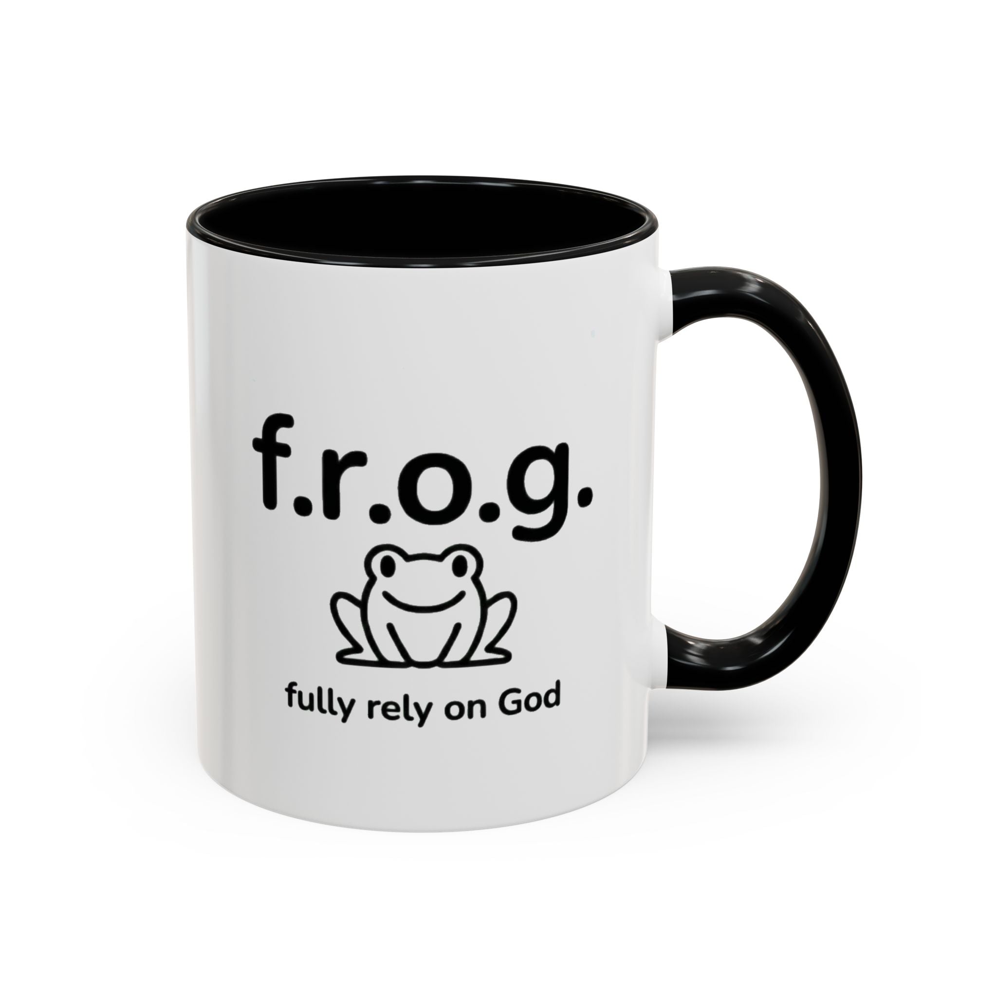Sip, Smile & Fully Rely on God  – FROG Inspirational Mug