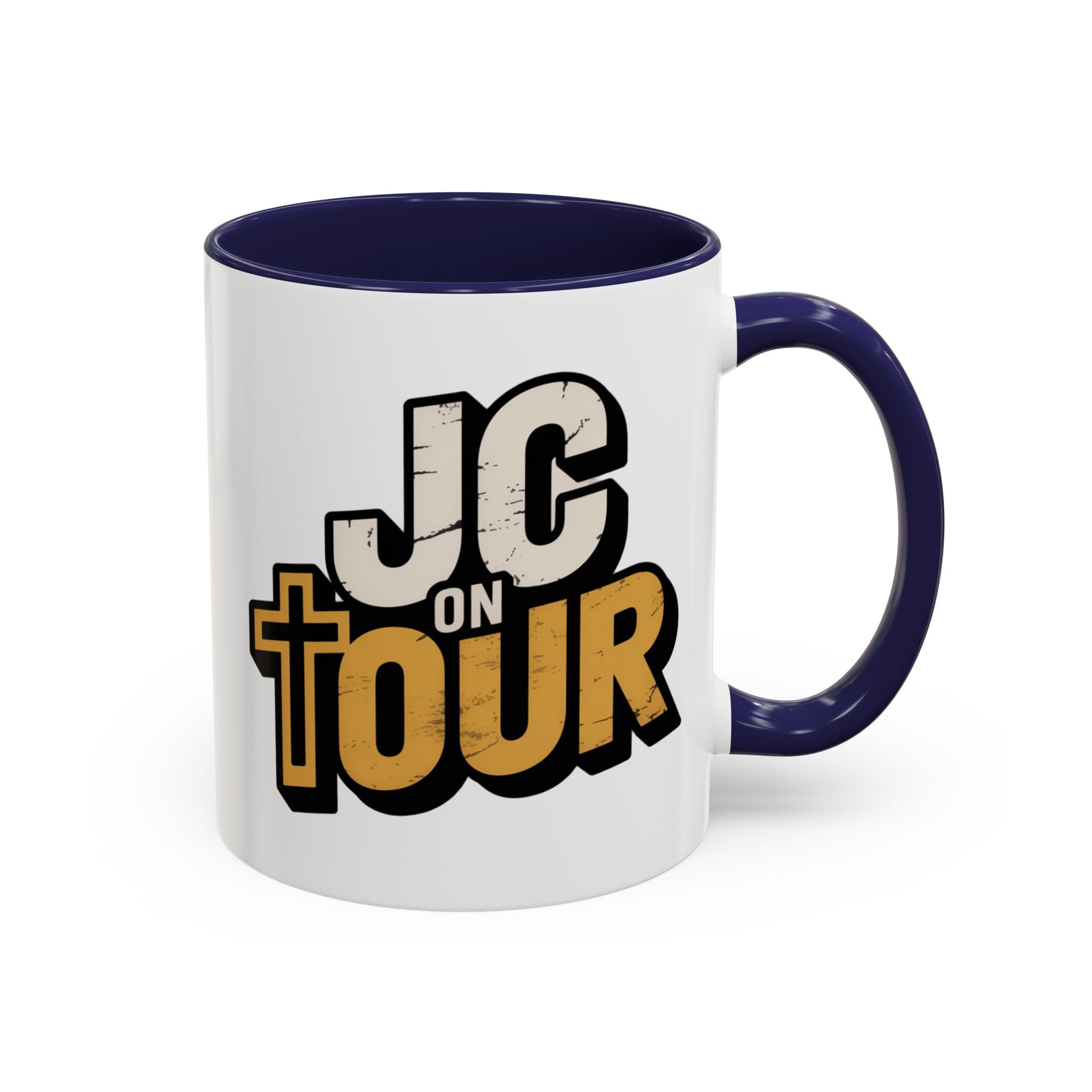JC on Tour Accent Coffee Mug — Jesus Christ Faith Coffee Cup (11/15oz)