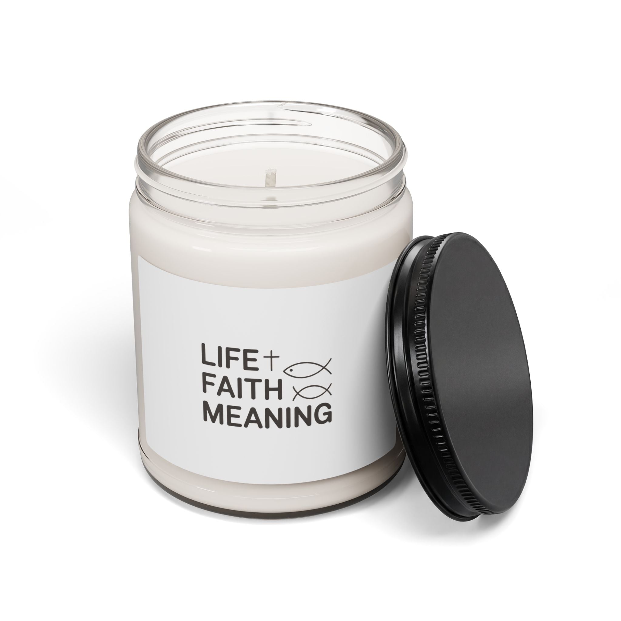 Faith & Meaning Soy Candle — 9oz Scented Jar (Life + Faith Meaning)
