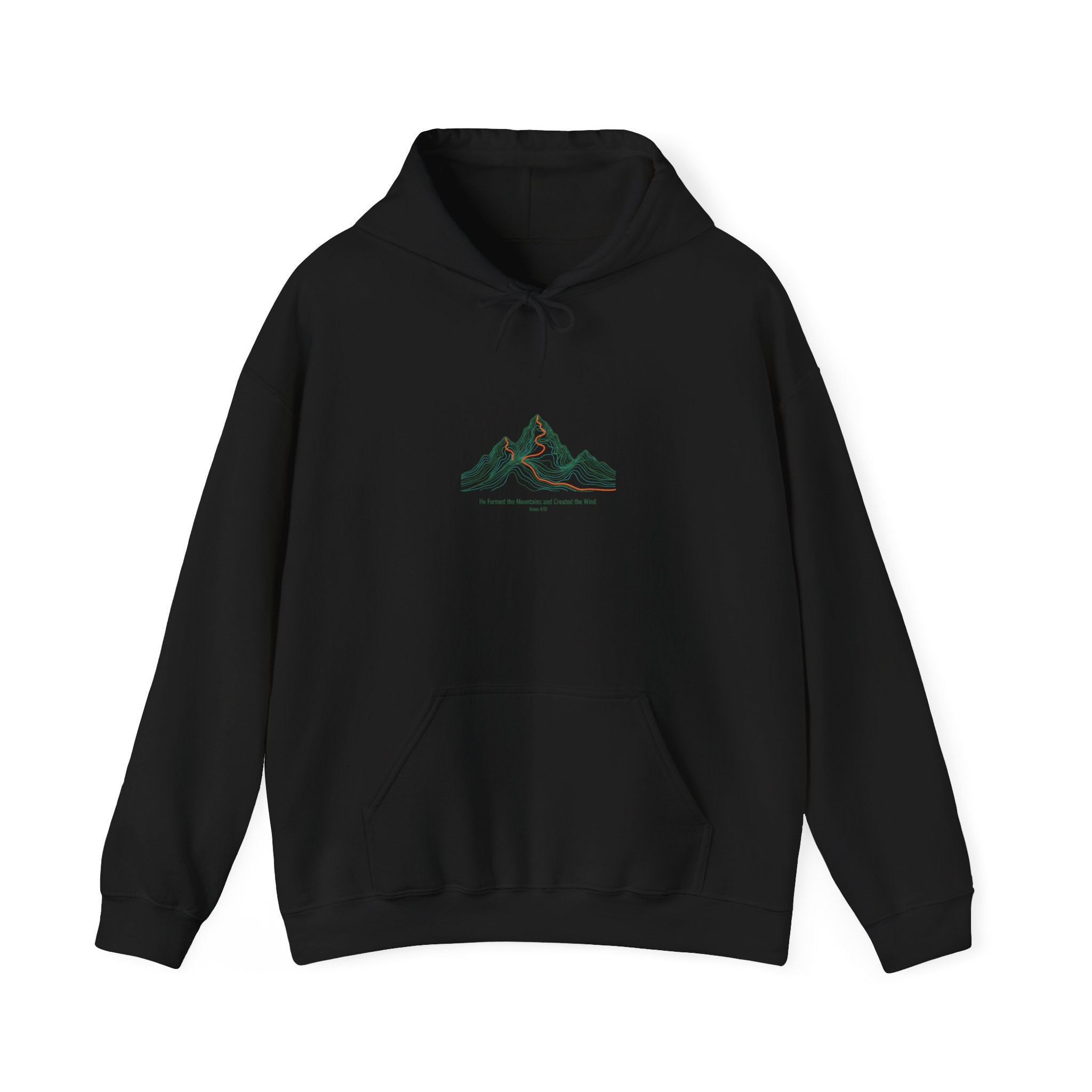 Topo Contour Mountain Hoodie | topographic map print, contour line design