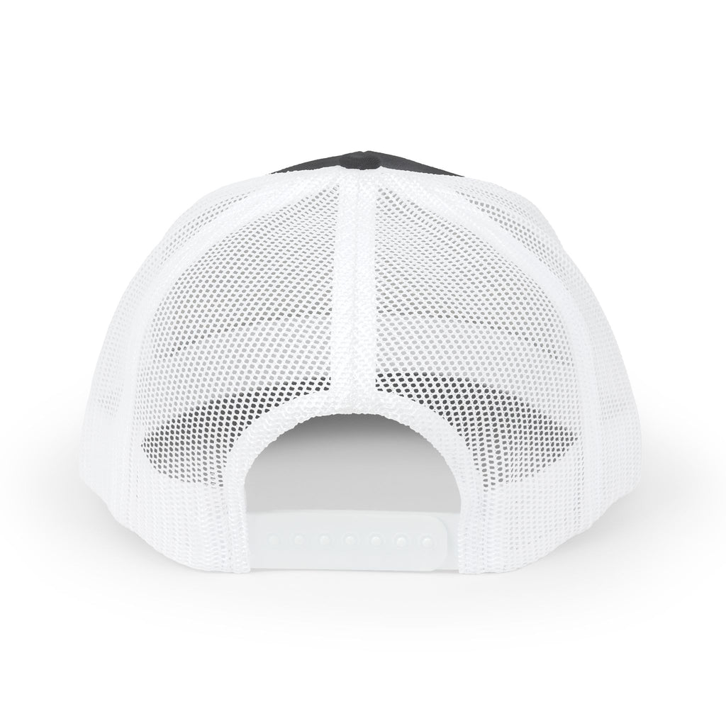Be Nice Smiley Snapback Trucker Cap — Positive Message Mesh Hat