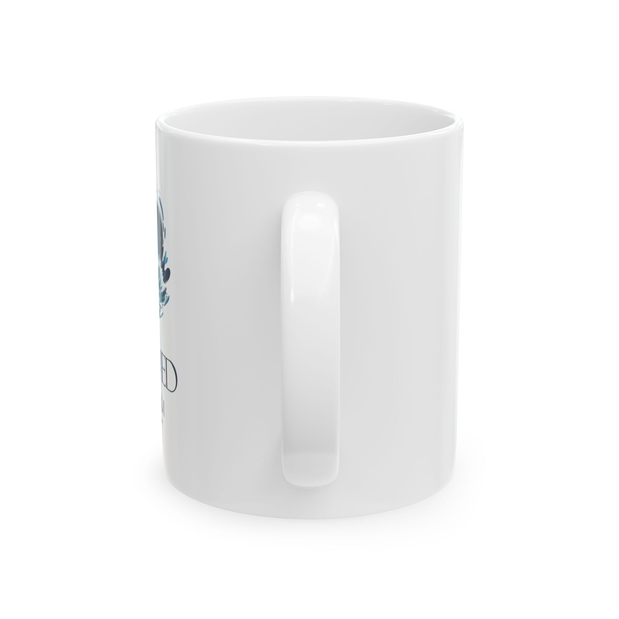 He Calmed the Storm Mug — Christian Faith Waves Coffee Cup