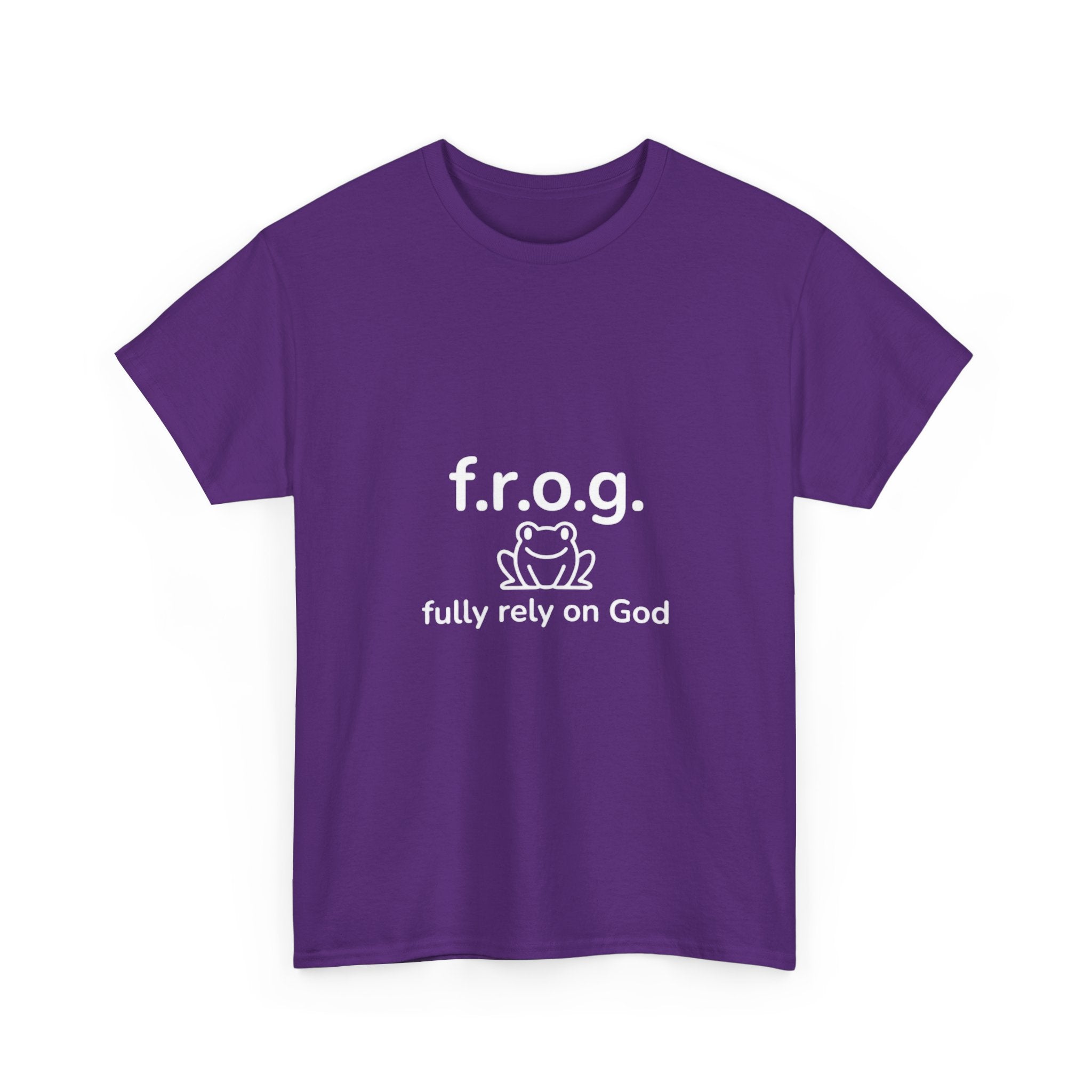 Fully Rely On God (F.R.O.G.) T-Shirt — Cute Frog Faith Tee