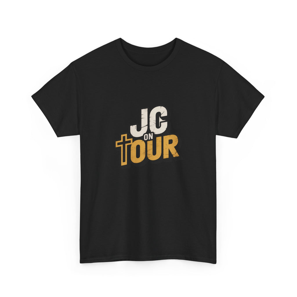 JC On Tour Christian T-Shirt — Funny Jesus Tee for Faith-Based Gifts
