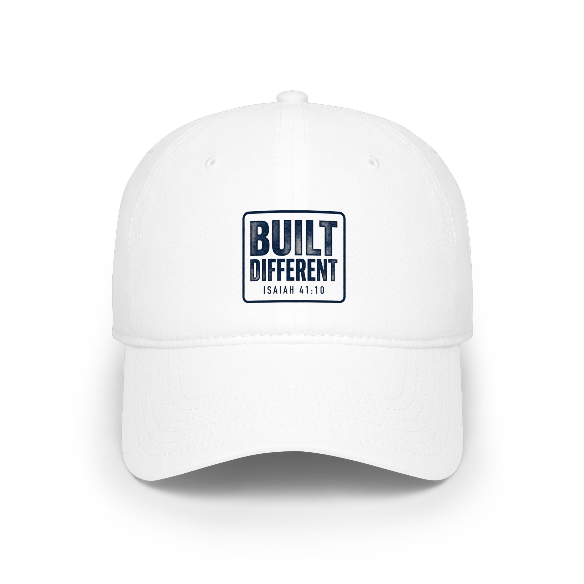 Built Different Baseball Cap — Low Profile Red Dad Hat with 'Built Different' Patch