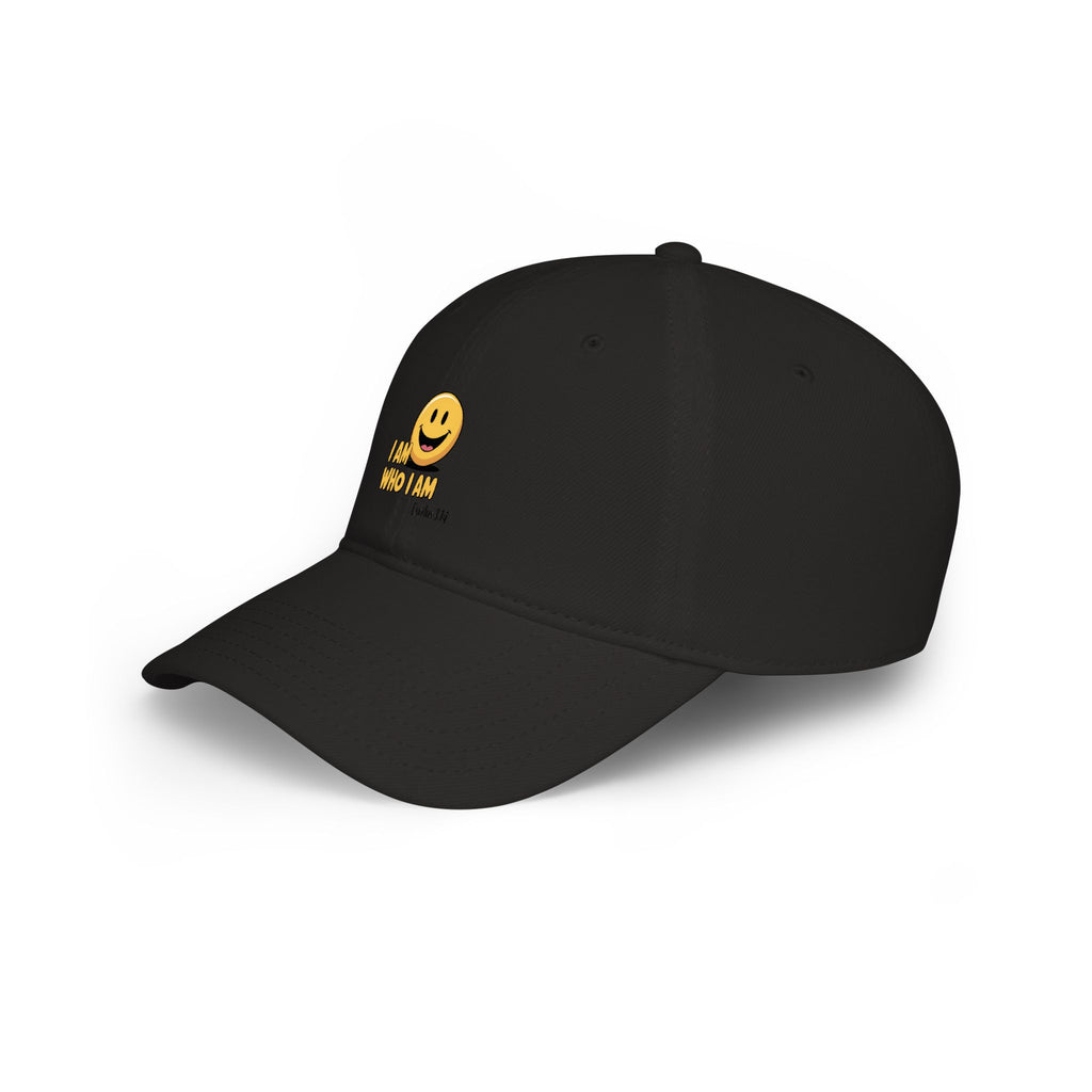 Smiley 'I Am Who I Am' Low Profile Baseball Cap