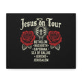 Jesus on Tour Red Roses Canvas Art — Stretched Matte Wall Decor