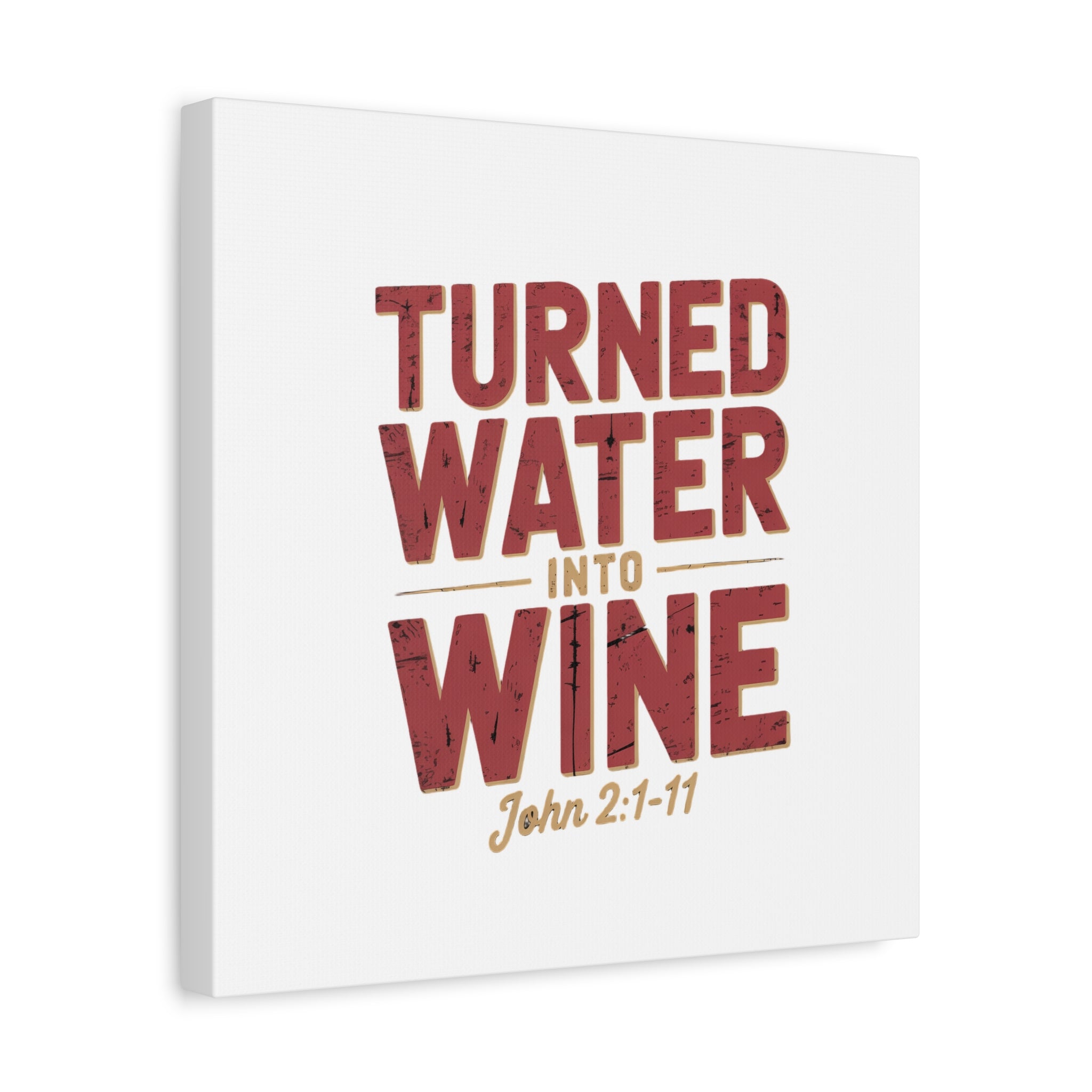 Copy of He Turned Water Into Wine — Christian Canvas Wall Art (Matte Stretched)