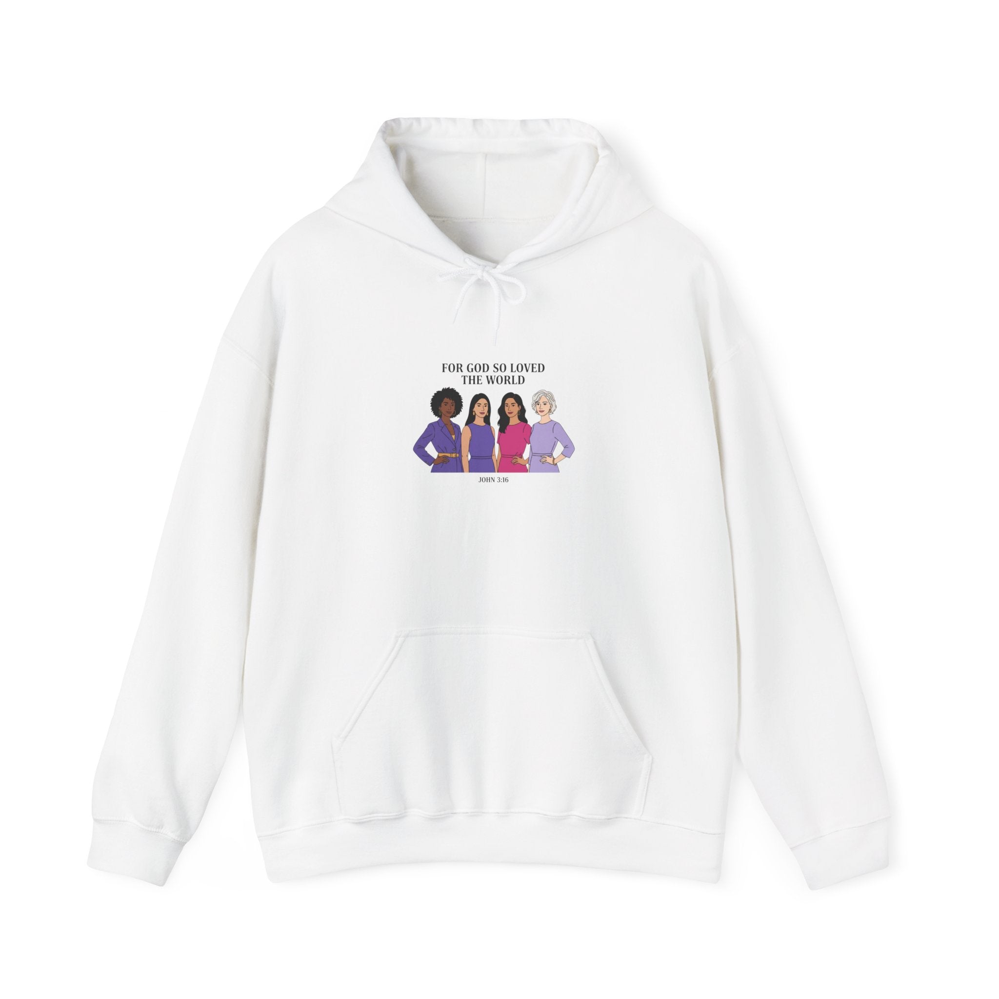For God so Loved the World Slogan Hoodie | IWD typography, empowerment