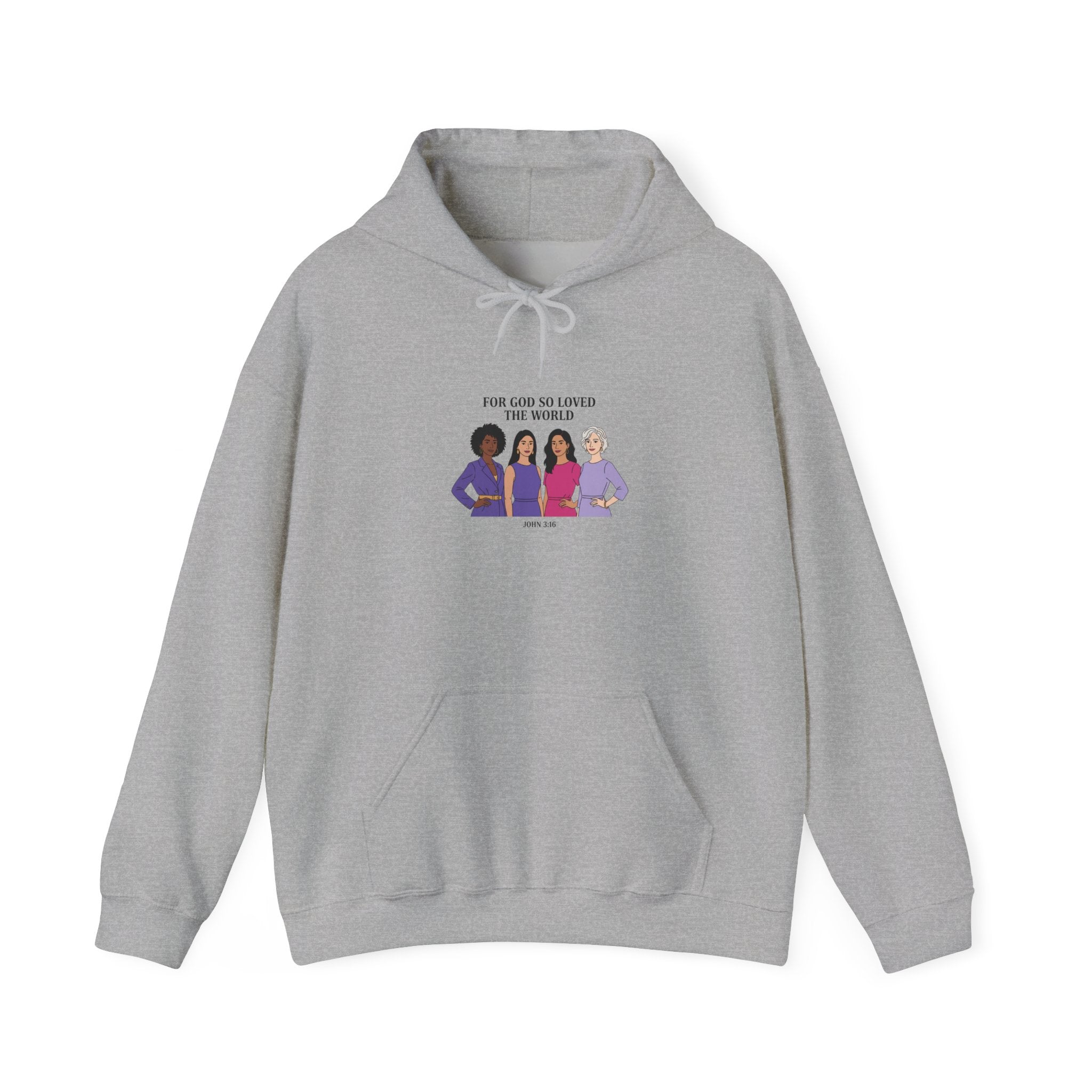 For God so Loved the World Slogan Hoodie | IWD typography, empowerment