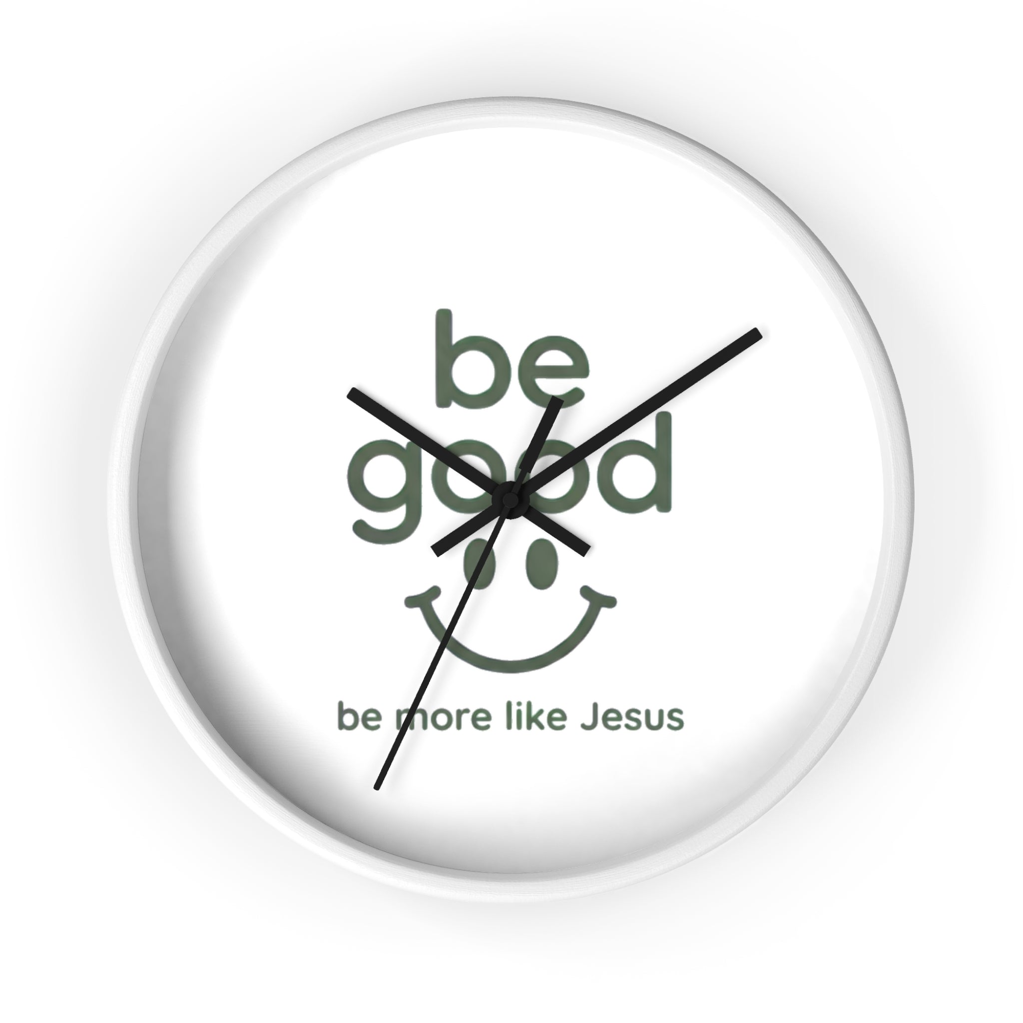 Wall Clock — “Be Good” Christian Inspirational Clock (Be More Like Jesus)