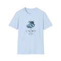 He Calmed the Storm Christian T-Shirt — Dramatic Waves Faith Tee