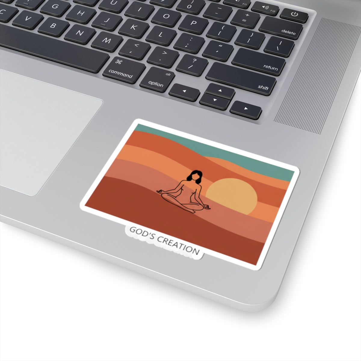 God´s Creation Desert Sunset Mesa Kiss-Cut Stickers | Minimalist Southwestern, adobe-inspired