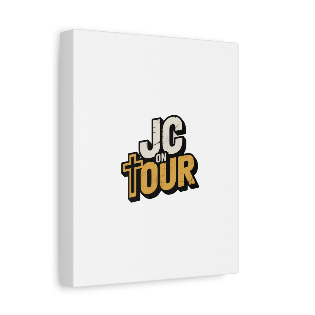 JC on Tour Matte Canvas Wall Art – Christian Faith-Inspired Stretched Canvas