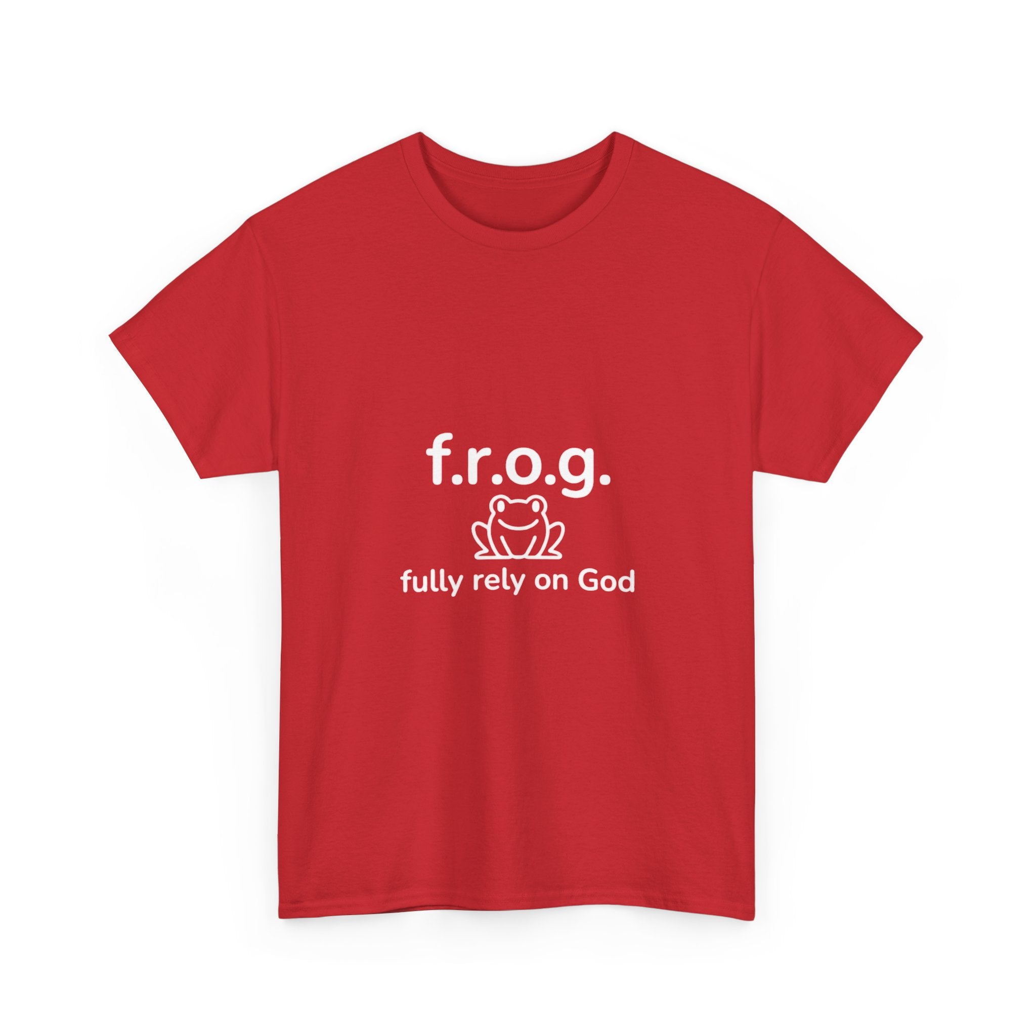 Fully Rely On God (F.R.O.G.) T-Shirt — Cute Frog Faith Tee