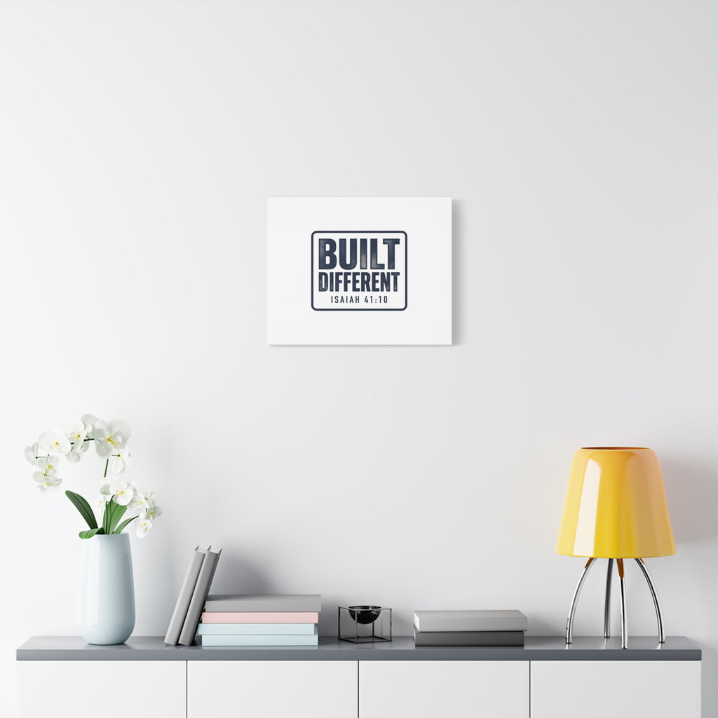 Built Different Isaiah 41:10 Canvas Wall Art