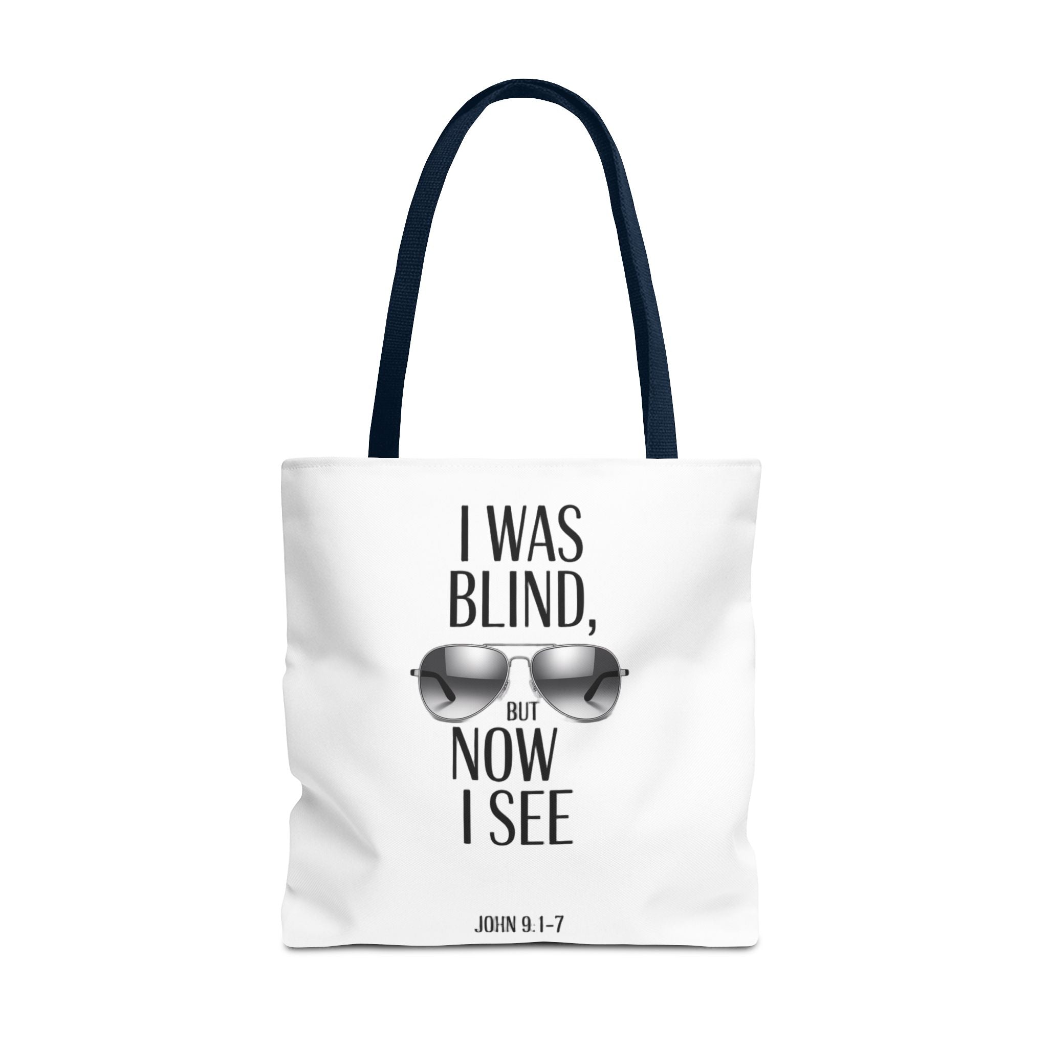 Tote Bag — “I Was Blind But Now I See” Sunglasses Design