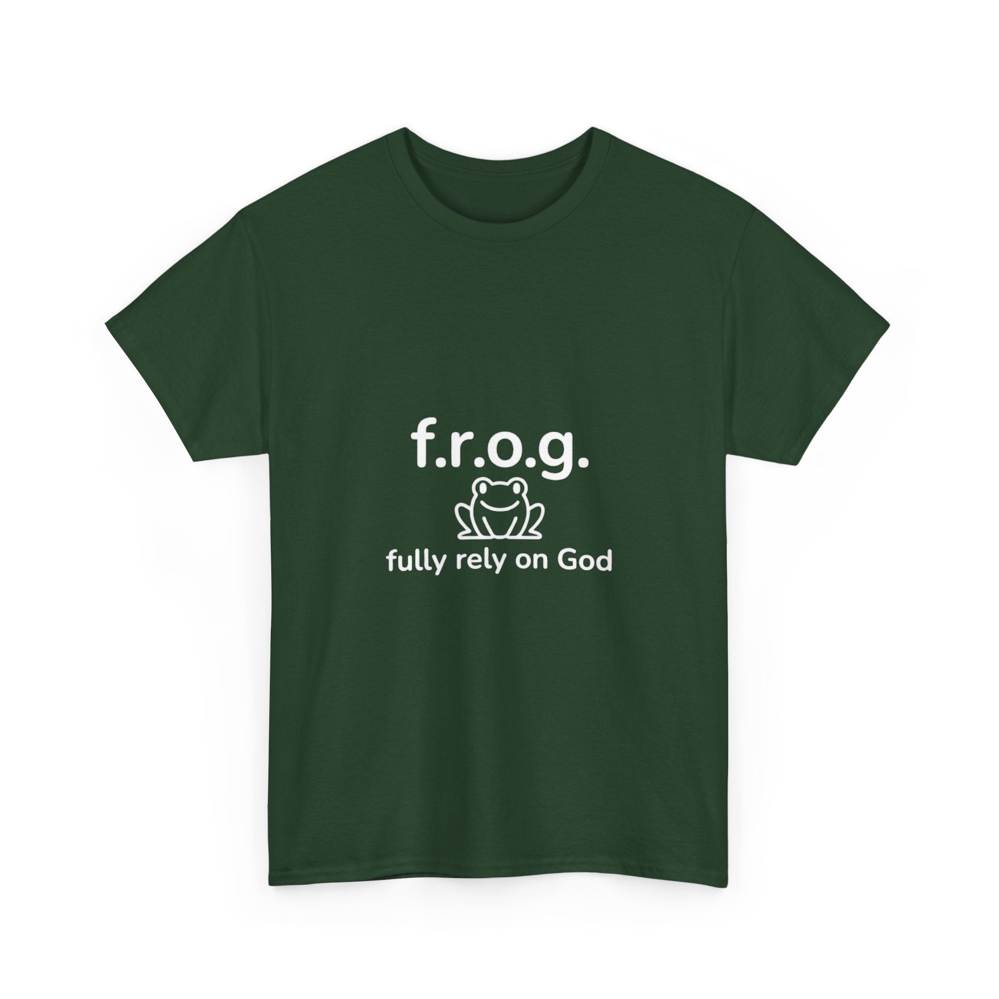 Fully Rely On God (F.R.O.G.) T-Shirt — Cute Frog Faith Tee