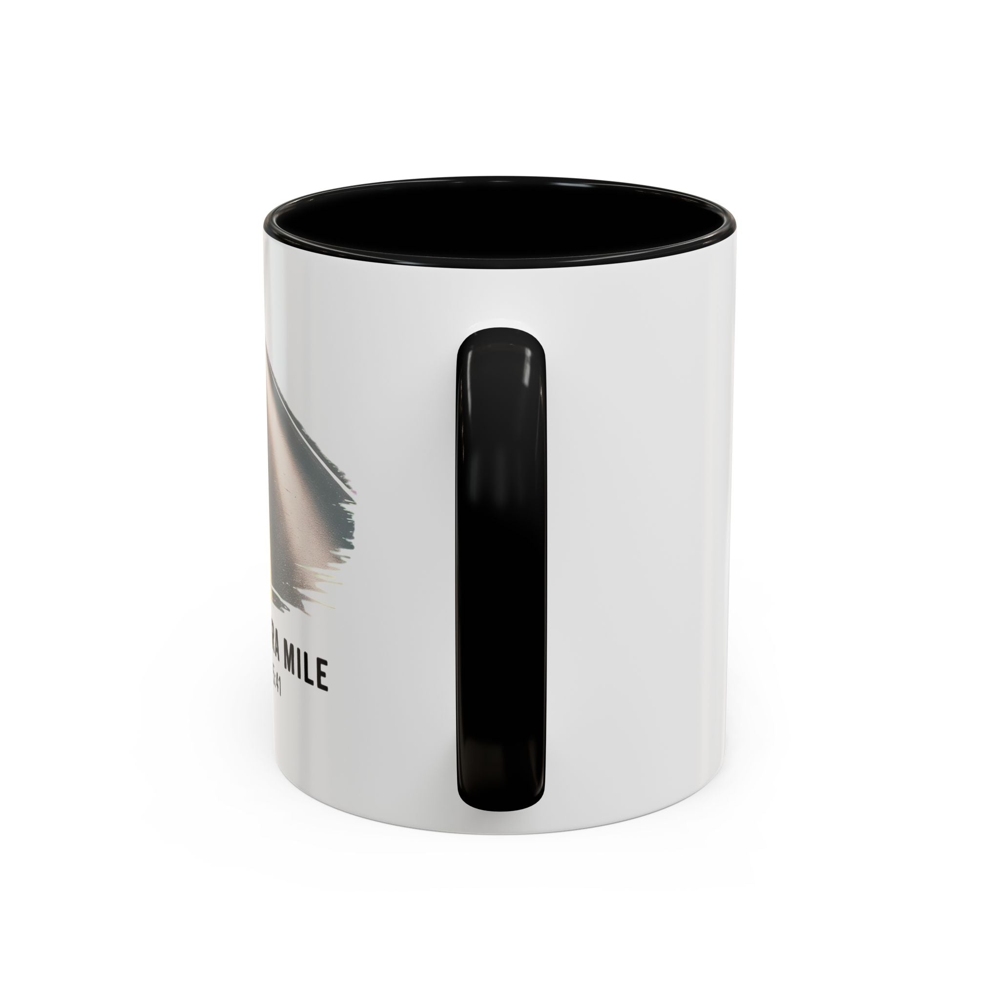 Go the Extra Mile Accent Coffee Mug — Matthew Bible Verse Road Design (11/15oz)
