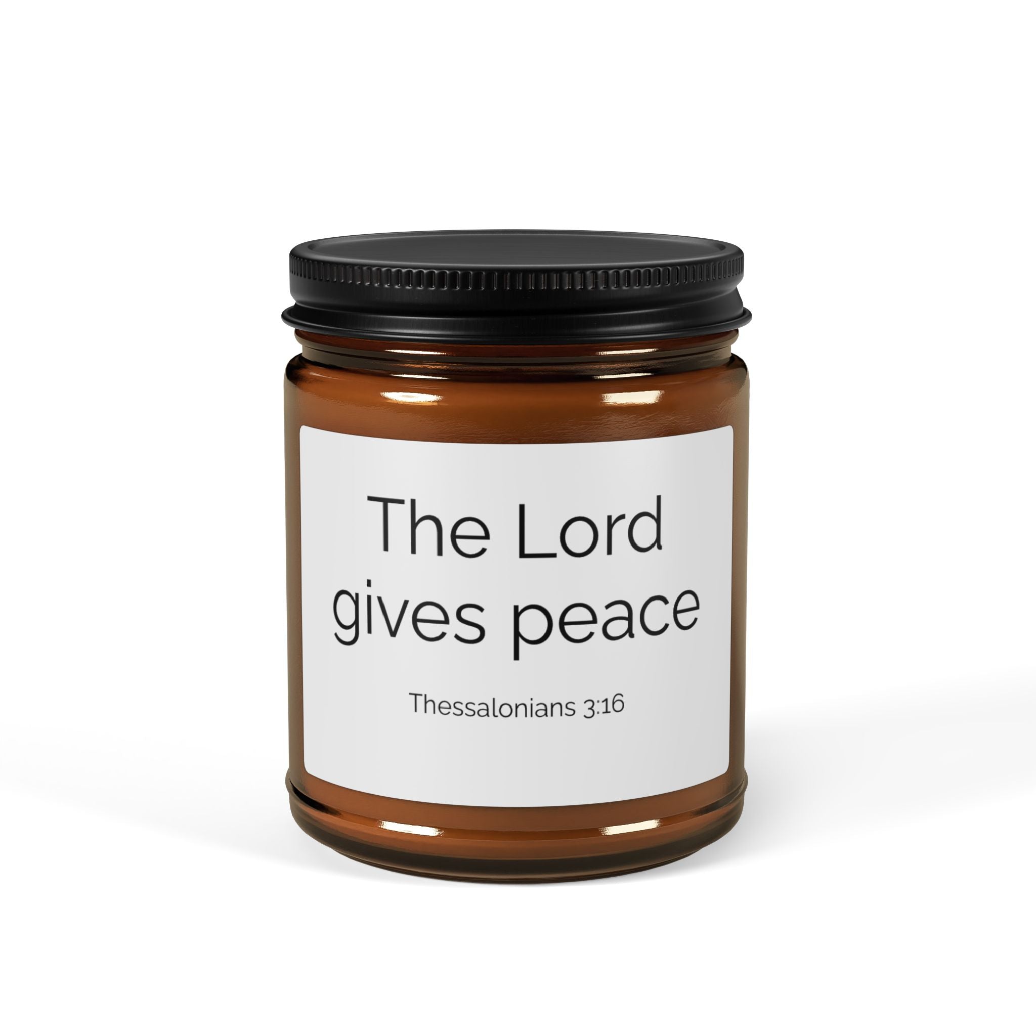 "The Lord GivesPeace" ((Thess 3:16)  — Minimalist Soy Candle