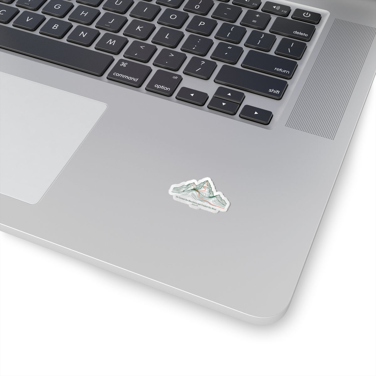 Contour Mountain Topo Sticker | topographic map print, contour line design