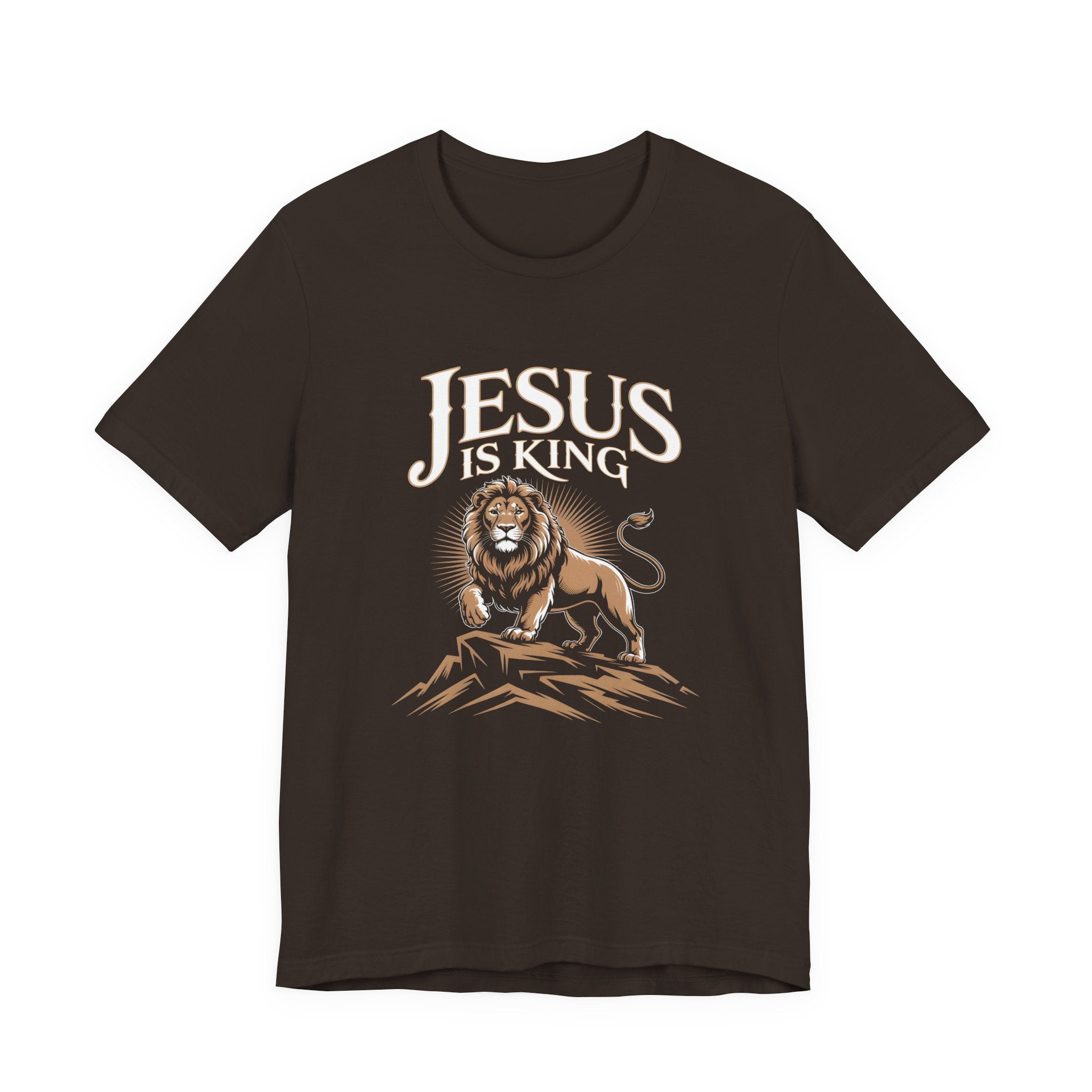 Jesus Lion Graphic T-Shirt — Faith-Based Christian Tee