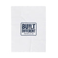 Built Different Isaiah 41:10 Velveteen Plush Blanket — Inspirational Christian Throw