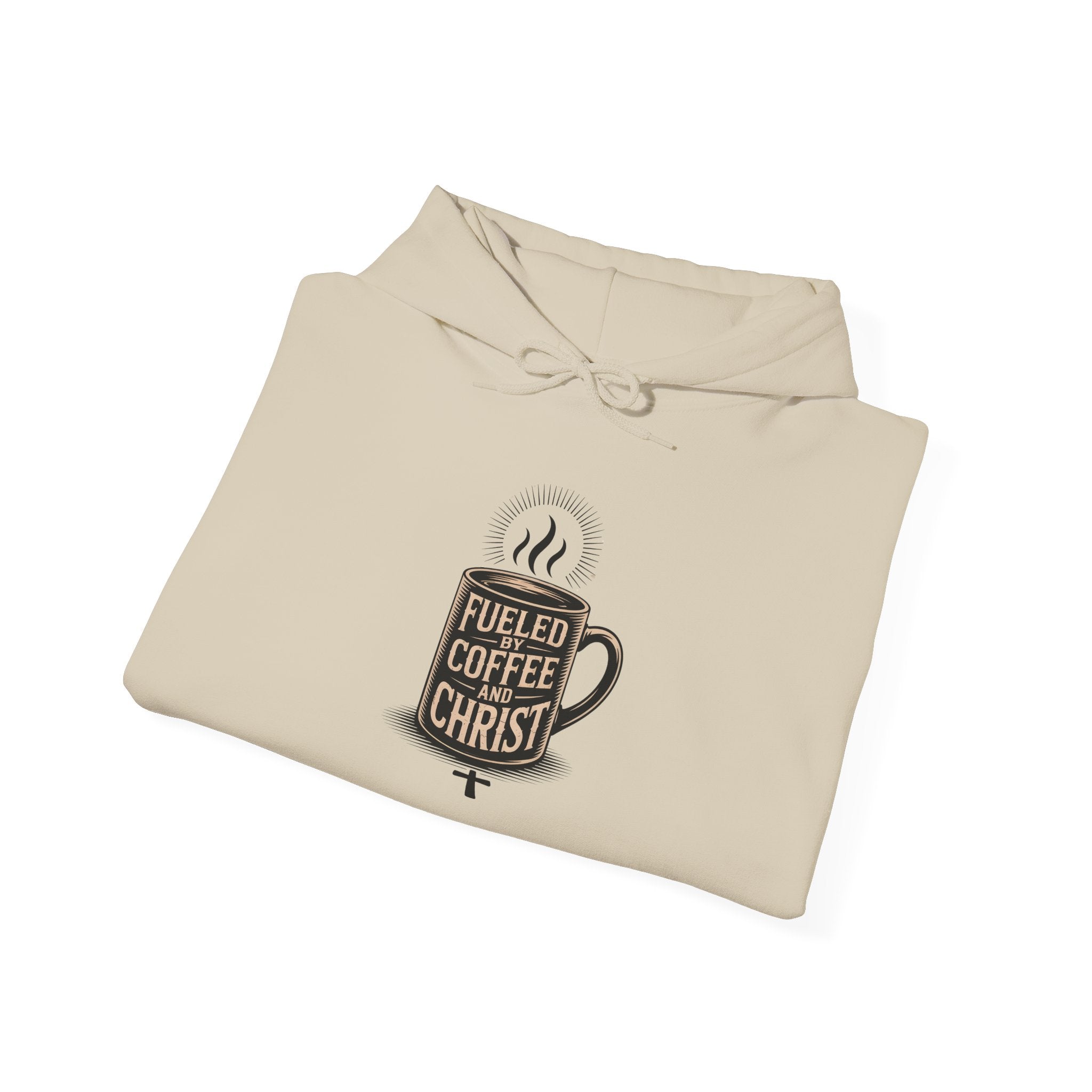 Hoodie - "Fueled by Coffee & Christ" Christian Hoodie