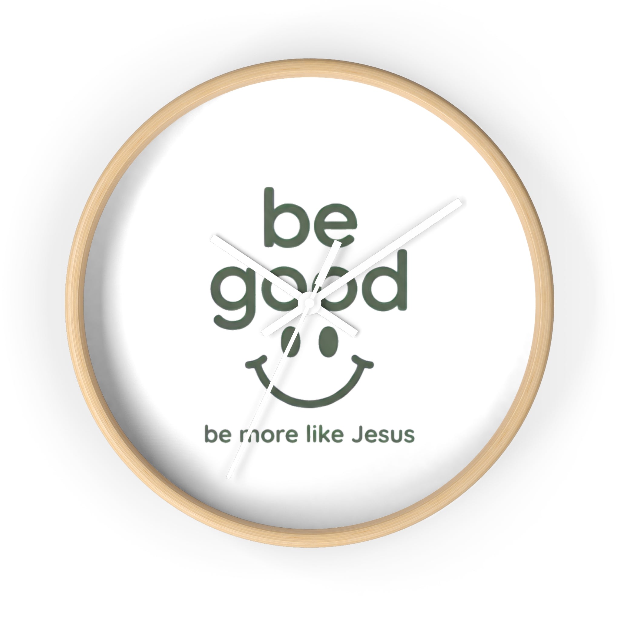 Wall Clock — “Be Good” Christian Inspirational Clock (Be More Like Jesus)