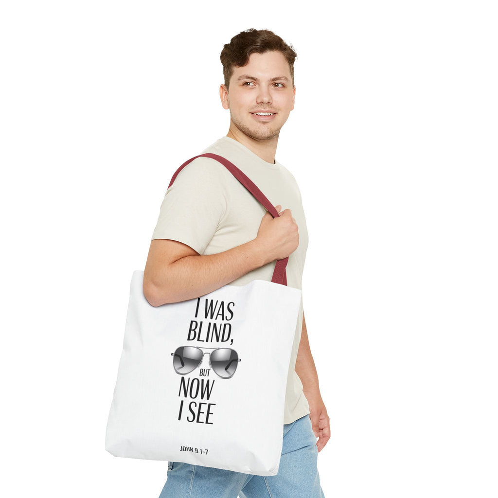 Tote Bag — “I Was Blind But Now I See” Sunglasses Design