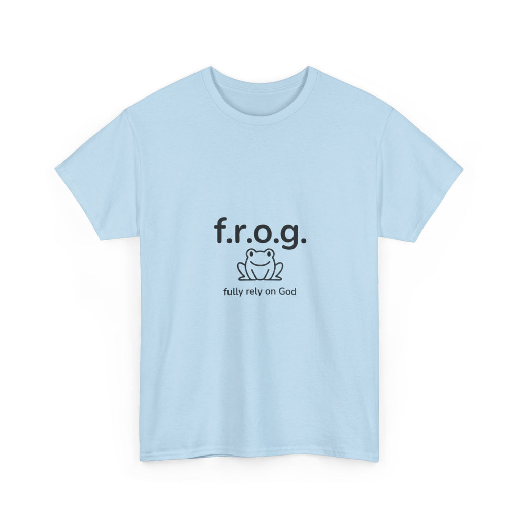 Fully Rely On God (F.R.O.G.) T-Shirt — Cute Frog Faith Tee