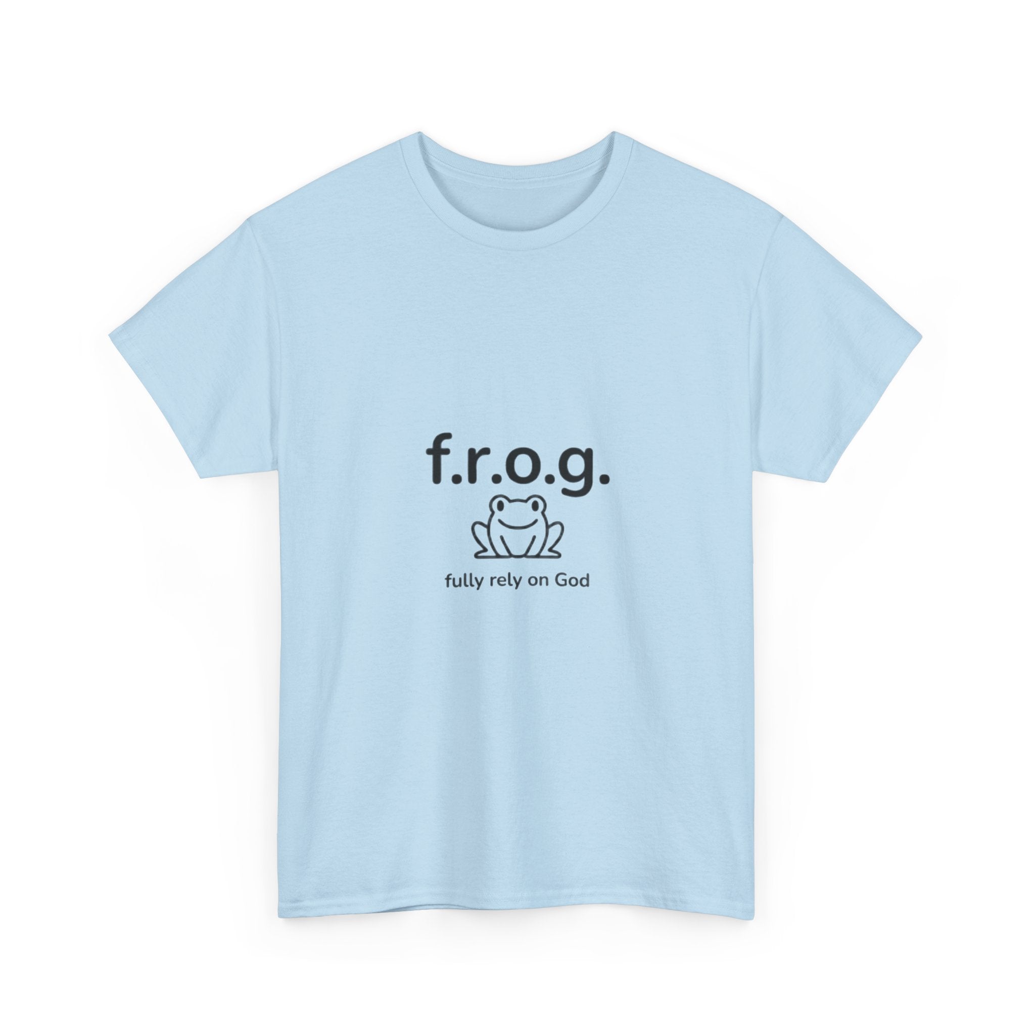 Fully Rely On God (F.R.O.G.) T-Shirt — Cute Frog Faith Tee