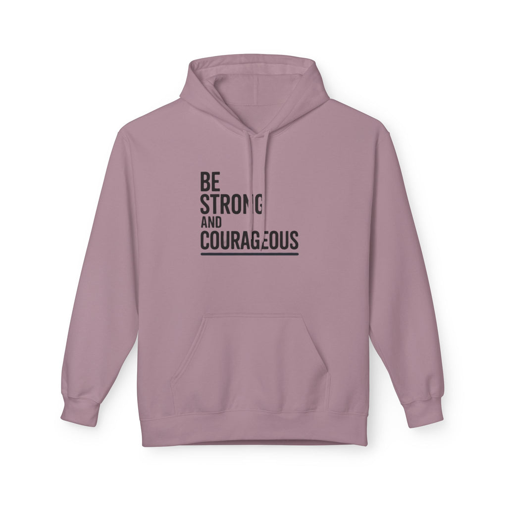 Faith Over Fear Hoodie — Be Strong and Courageous Christian Inspirational Sweatshirt