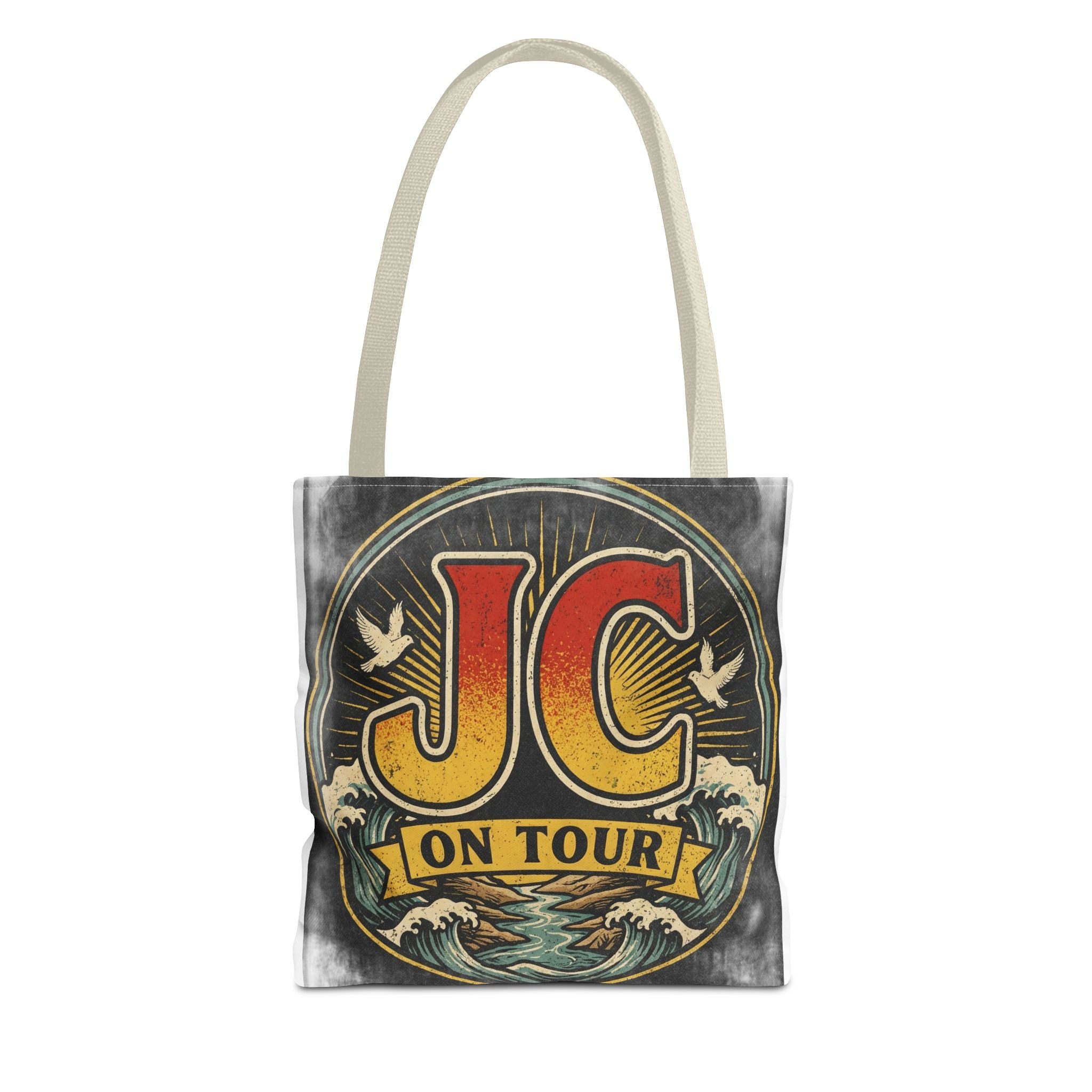 JC On Tour Vintage Graphic Tote Bag