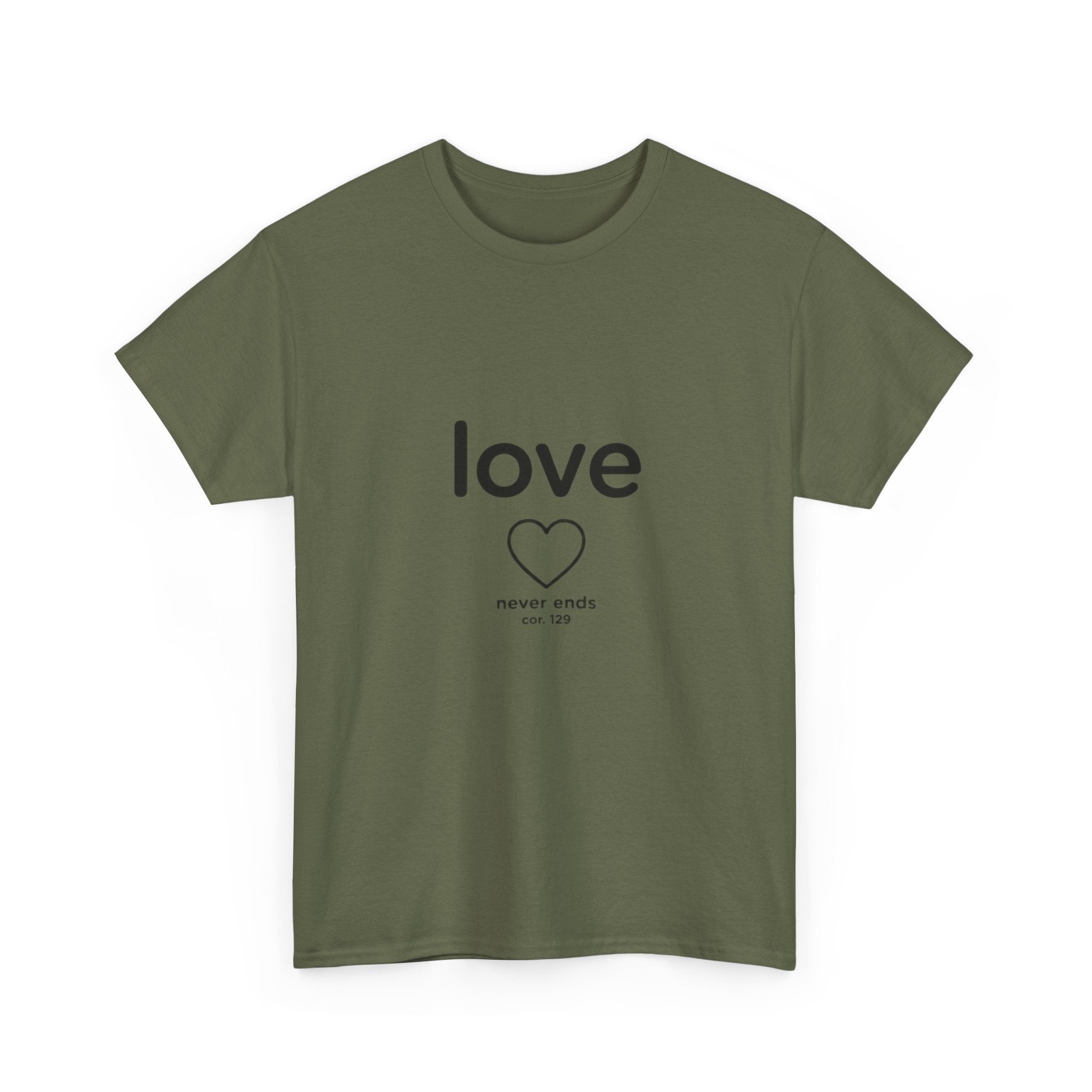 Love Never Ends - Christian Scripture T-Shirt