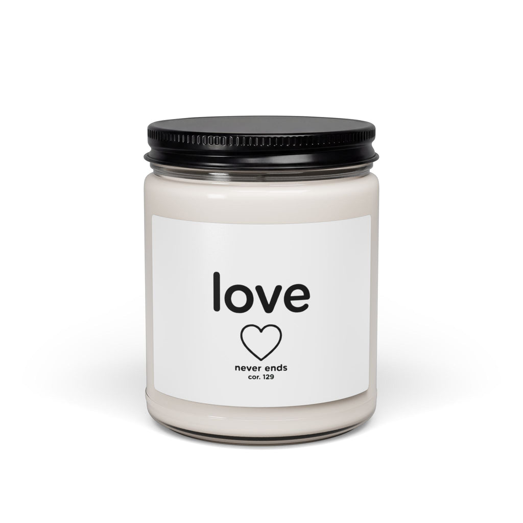 Soy Candle — "Love Never Ends" 9oz Scented Jar Candle