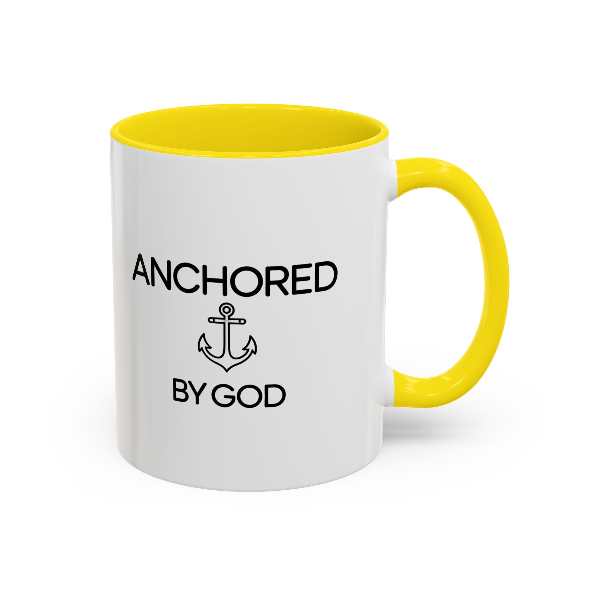 Anchored by God - Inspirational Mug