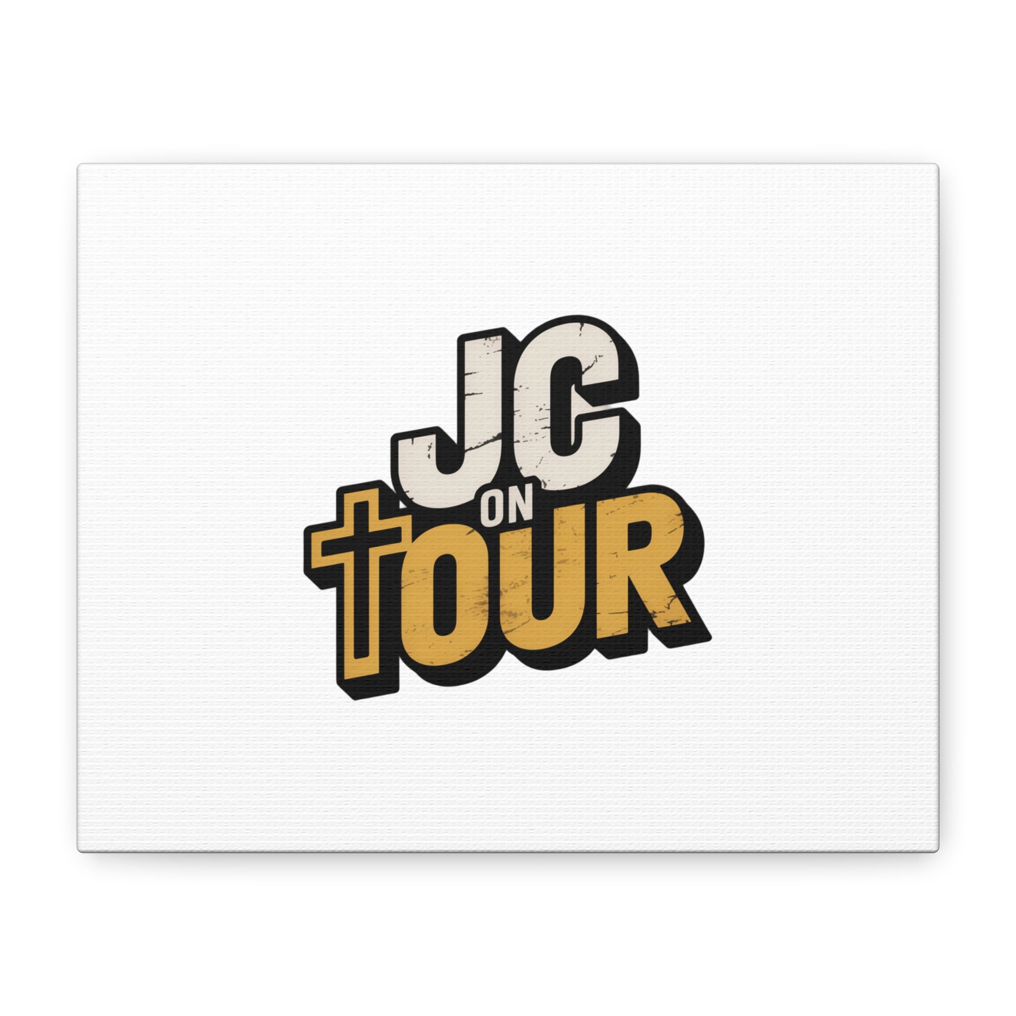 JC on Tour Matte Canvas Wall Art – Christian Faith-Inspired Stretched Canvas